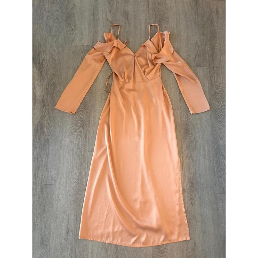 Forever 21 Peach Long Sleeve Dress